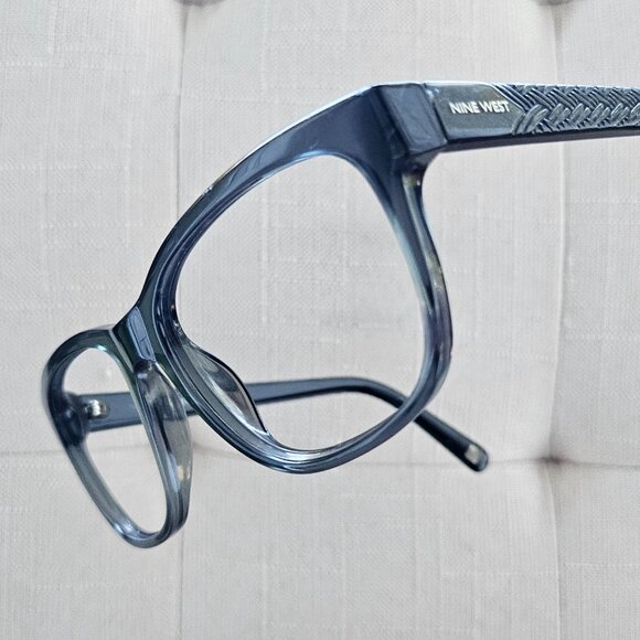 Nine West Eyeglasses Frames NW586S 029 Grey Square Full Rim 56[]17-135 - Picture 2 of 16